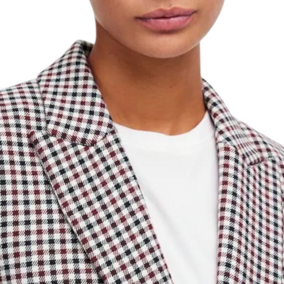 Madewell The Alston Blazer Jacket Gingham Twill Slim Fit Size 12 - Picture 3 of 11